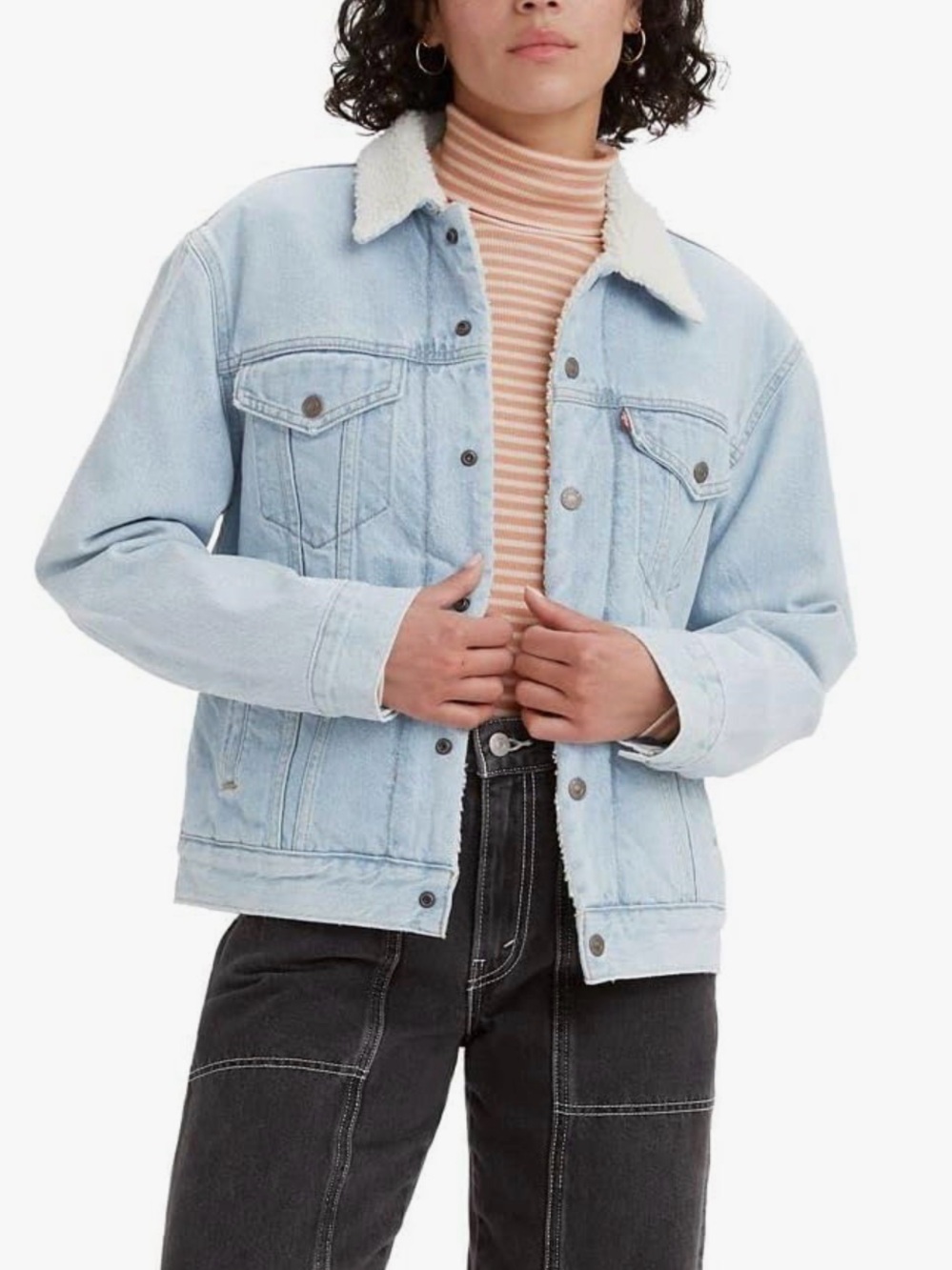 Levi's Premium Sherpa Trucker Jacket Size Medium